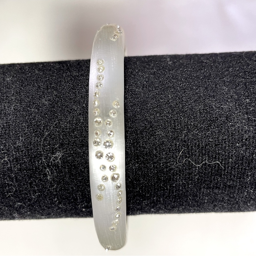 NWOT  ALEXIS BITTAR WHITE RHINESTONE BRACELET